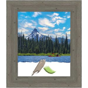 Amanti Art Fencepost Gray Wood Picture Frame