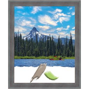 Amanti Art Dixie Gray Rustic Wood Picture Frame