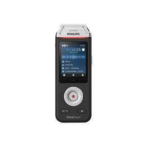 Philips Voice Tracer DVT2810 - Voice recorder - 200 mW - 8 GB - black/chrome