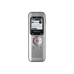 Philips Voice Tracer DVT2050 - Voice recorder - 8 GB - aluminum light silver metal front and black