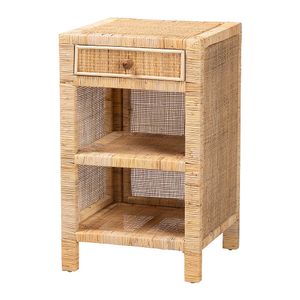 bali & pari Bella 1-Drawer Wood Nightstand