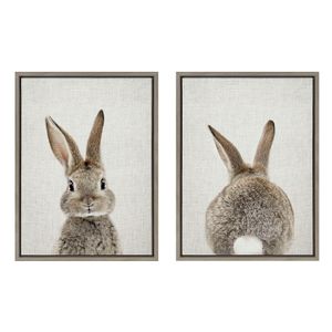 Uniek Kate And Laurel Sylvie Framed Canvas Wall Art Prints