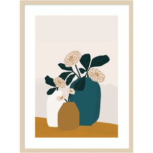 Amanti Art Stillness by Oris Eddu Wood Framed Wall Art Print