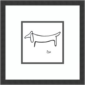 Amanti Art Le Chien (The Dog) by Pablo Picasso Wood Framed Wall Art Print