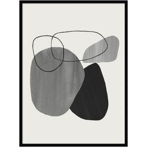 Amanti Art Abstract Rocks by Teju Reval Wood Framed Wall Art Print