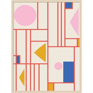 Amanti Art Framed Shapes by Beth Vassalo Wood Framed Wall Art Print
