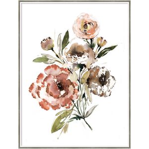 Amanti Art Bouquet Muted by Sara Berrenson Wood Framed Wall Art Print