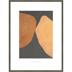 Amanti Art Art Simplicity 4 by Design Fabrikken Wood Framed Wall Art Print
