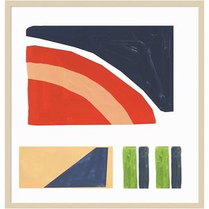 Amanti Art Geometric Games I by Tom Reeves Wood Framed Wall Art Print