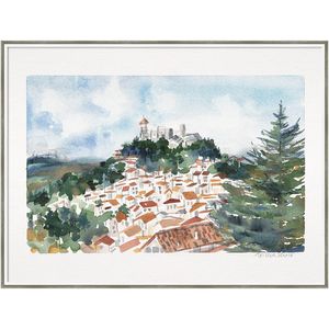 Amanti Art Casares Spain by Patricia Shaw Wood Framed Wall Art Print