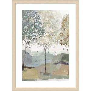 Amanti Art Breezy Landscape Trees III by Allison Pearce Wood Framed Wall Art Print