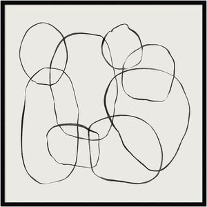 Amanti Art Dancing Circles by Teju Reval Wood Framed Wall Art Print
