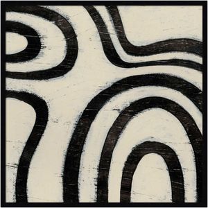 Amanti Art Hieroglyph X by June Erica Vess Wood Framed Wall Art Print