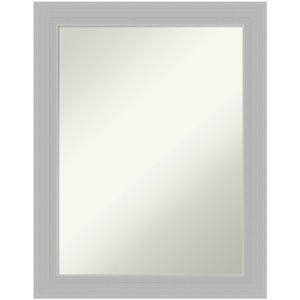 Amanti Art Non-Beveled Rectangle Framed Bathroom Wall Mirror