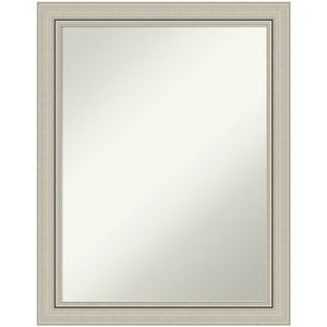 Amanti Art Narrow Non-Beveled Rectangle Wood-Framed Bathroom Wall Mirror
