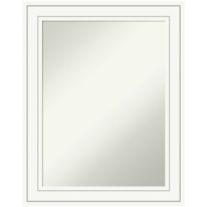 Amanti Art Non-Beveled Rectangle Framed Bathroom Wall Mirror