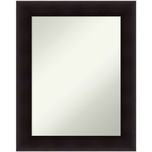 Amanti Art Non-Beveled Rectangle Wood-Framed Bathroom Wall Mirror