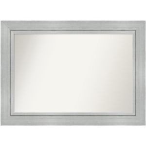 Amanti Art Non-Beveled Rectangle Wood-Framed Bathroom Wall Mirror