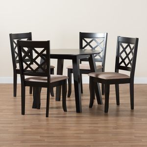 Baxton Studio Lexi Modern 5-Piece Dining Set