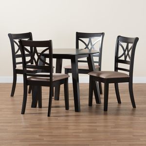 Baxton Studio Brooke Modern 5-Piece Dining Set