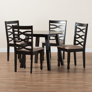 Baxton Studio Ruby Modern 5-Piece Dining Set