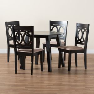 Baxton Studio Louisa Modern 5-Piece Dining Set