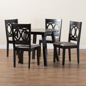 Baxton Studio Louisa Modern 5-Piece Dining Set