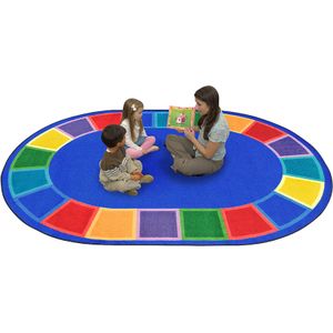 Joy Carpets® Kids' Essentials Oval Area Rug
