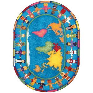 Joy Carpets® Kids' Essentials Oval Area Rug