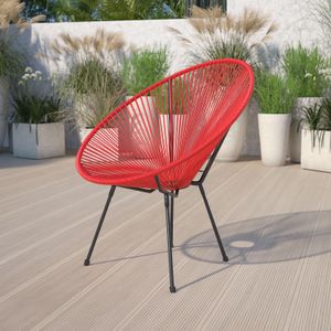 Flash Furniture Valencia Oval Comfort Series Take Ten Papasan Lounge Chair