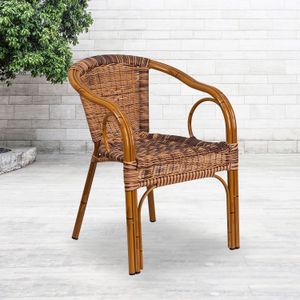 Flash Furniture Cadiz Rattan Restaurant Patio Chair