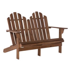 Linon Troy Adirondack Outdoor Double Bench