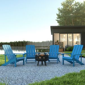 Flash Furniture 5-Piece Charlestown Adirondack Chair Set
