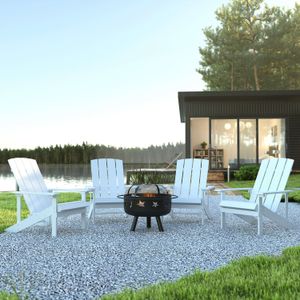 Flash Furniture 5-Piece Charlestown Adirondack Chair Set