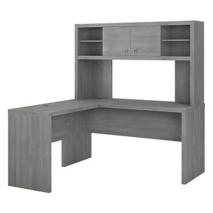 Bush Business Furniture Echo L-Shaped Desk With Hutch