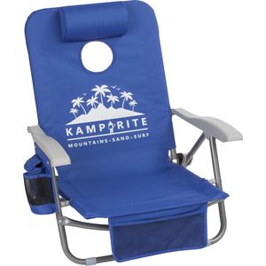 Kamp-Rite SAC-IT-UP Beach Chair With Cornhole Game