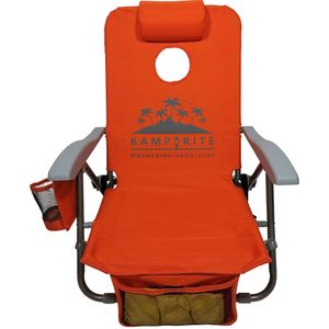 Kamp-Rite SAC-IT-UP Beach Chair With Cornhole Game