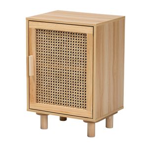 Baxton Studio Maclean 1-Door Nightstand