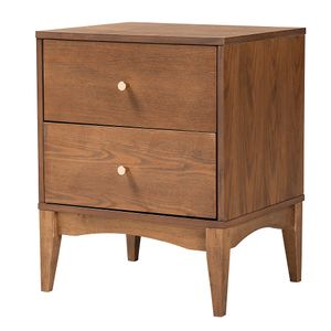 Baxton Studio Landis 2-Drawer Nightstand
