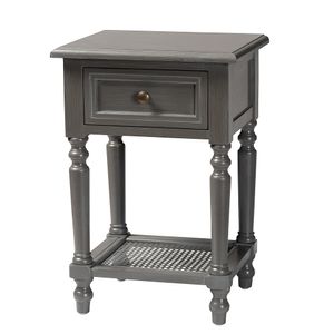 Baxton Studio Sheldon 1-Drawer Nightstand