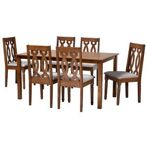 Baxton Studio Cherese 7-Piece Dining Set