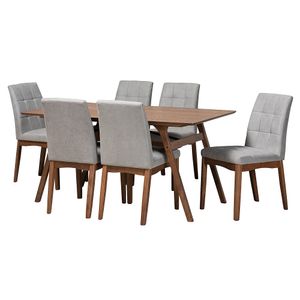 Baxton Studio Tara 7-Piece Dining Set