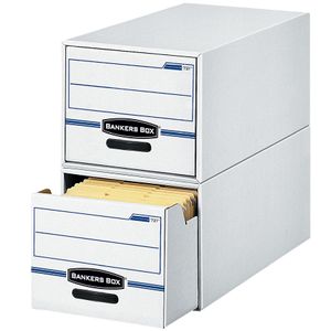 Bankers Box® Stor/Drawer® File, 10-3/8" x 12-1/2" x 23-1/4", Letter Size, 60% Recycled, Blue/White