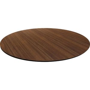 Lorell Knife Edge Banding Round Conference Tabletop - Walnut Round