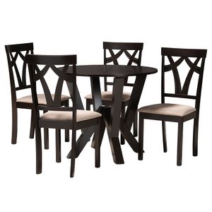 Baxton Studio Reagan Wood Dining Set