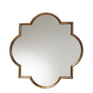 Baxton Studio Vintage Quatrefoil Accent Wall Mirror