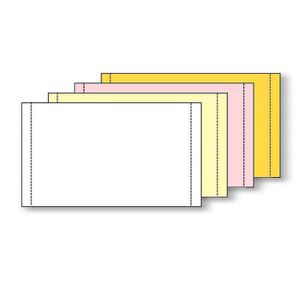 Paris Printworks Professional 4-Part Computer Multi-Use Printer & Copier Paper, 9 1/2" x 5 1/2", Case Of 1600 Sheets, White/Canary/Pink/Gold