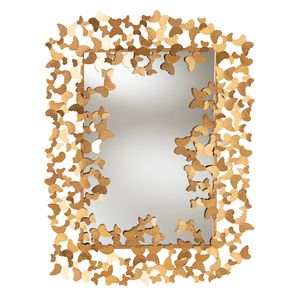 Baxton Studio Butterfly Rectangular Wall Mirror