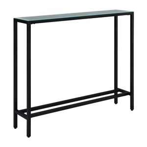 SEI Furniture Darrin Mini Console Table With Mirrored Glass Top