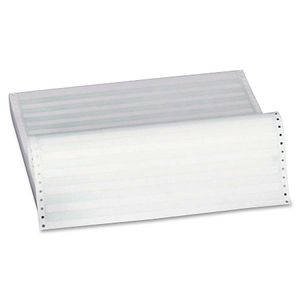 Sparco Continuous Paper, 14 7/8" x 11", 18 Lb, Green Bar, Carton Of 2,800 Forms